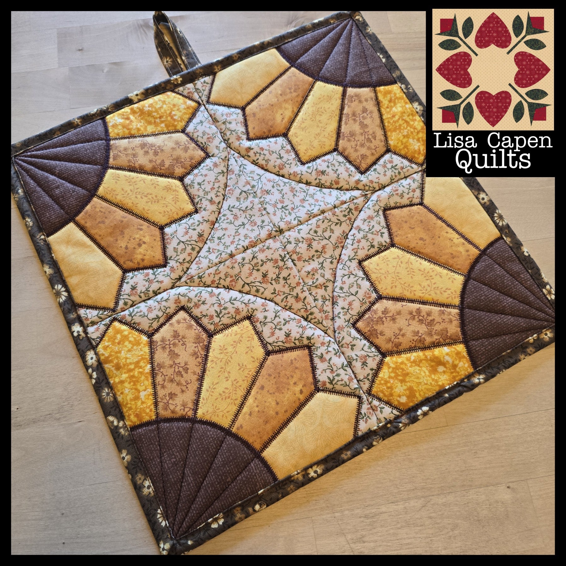 Dresden In-the-Hoop Quilt Block Embroidery Design - ITH Applique Machine Embroidery Pattern