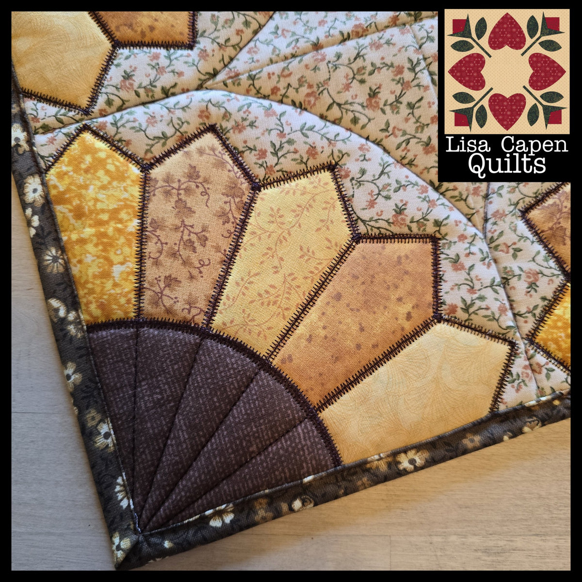 Dresden In-the-Hoop Quilt Block Embroidery Design - ITH Applique Machine Embroidery Pattern