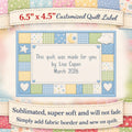 Baby Quilt Label