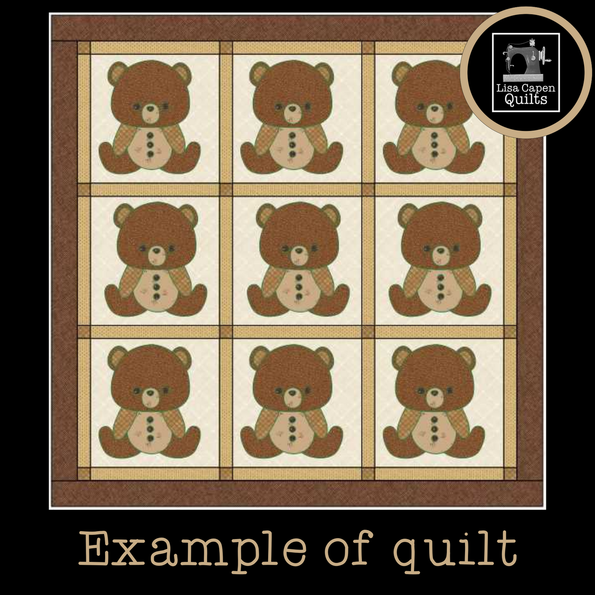 Teddy Bear Applique