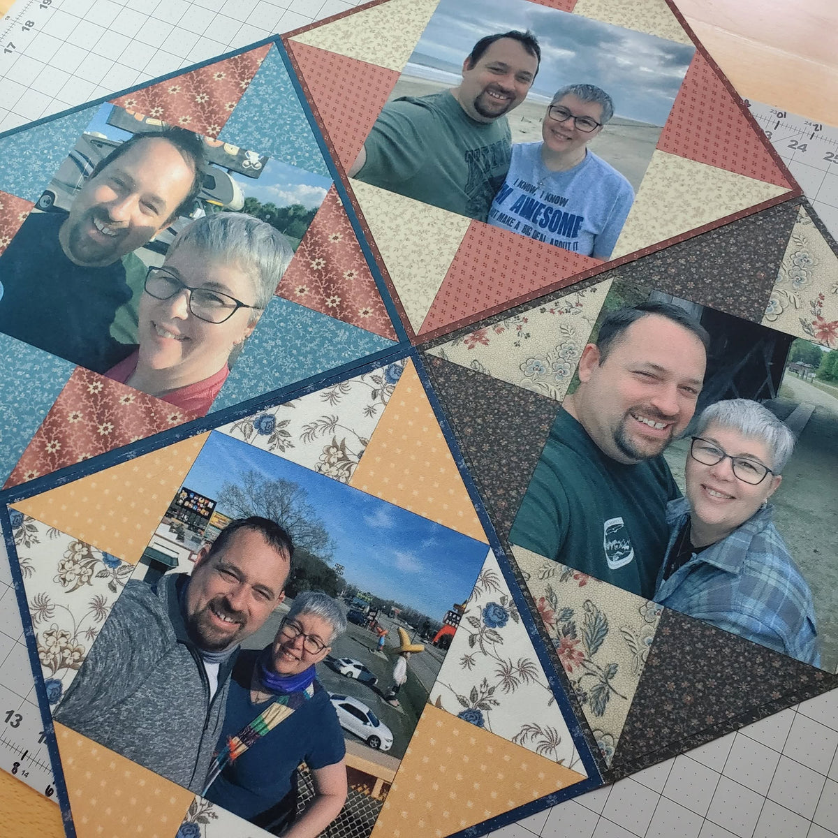 4.5" x 4.5" Custom Printed Photo on Fabric