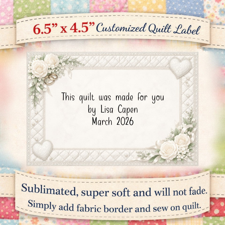 Wedding Quilt Label