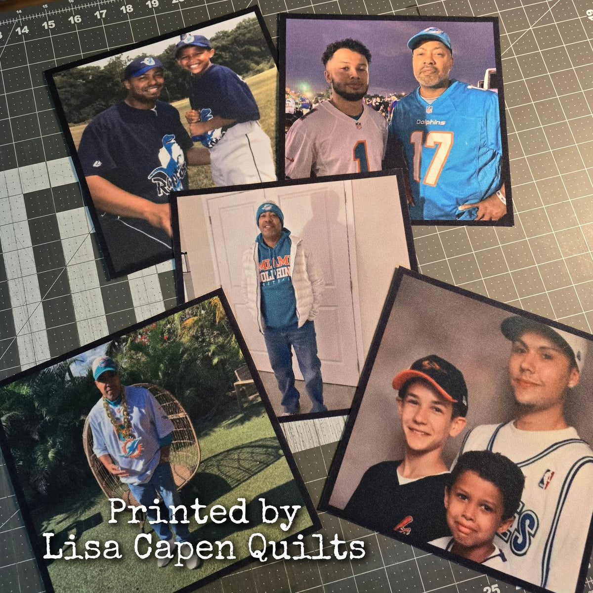 4.5" x 4.5" Custom Printed Photo on Fabric