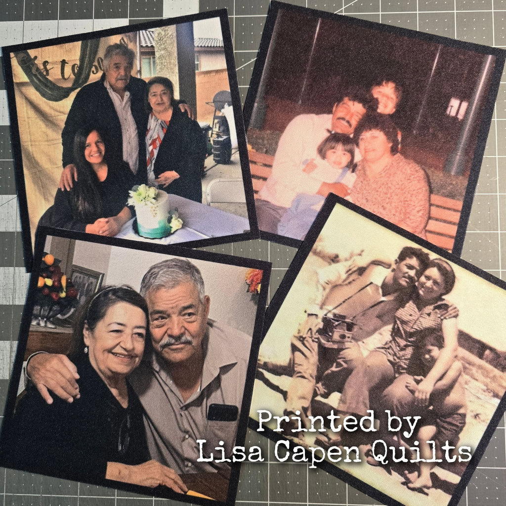 4.5" x 4.5" Custom Printed Photo on Fabric