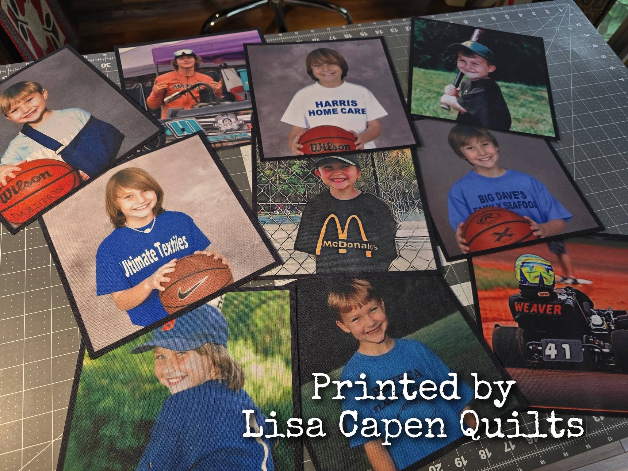 4.5" x 4.5" Custom Printed Photo on Fabric