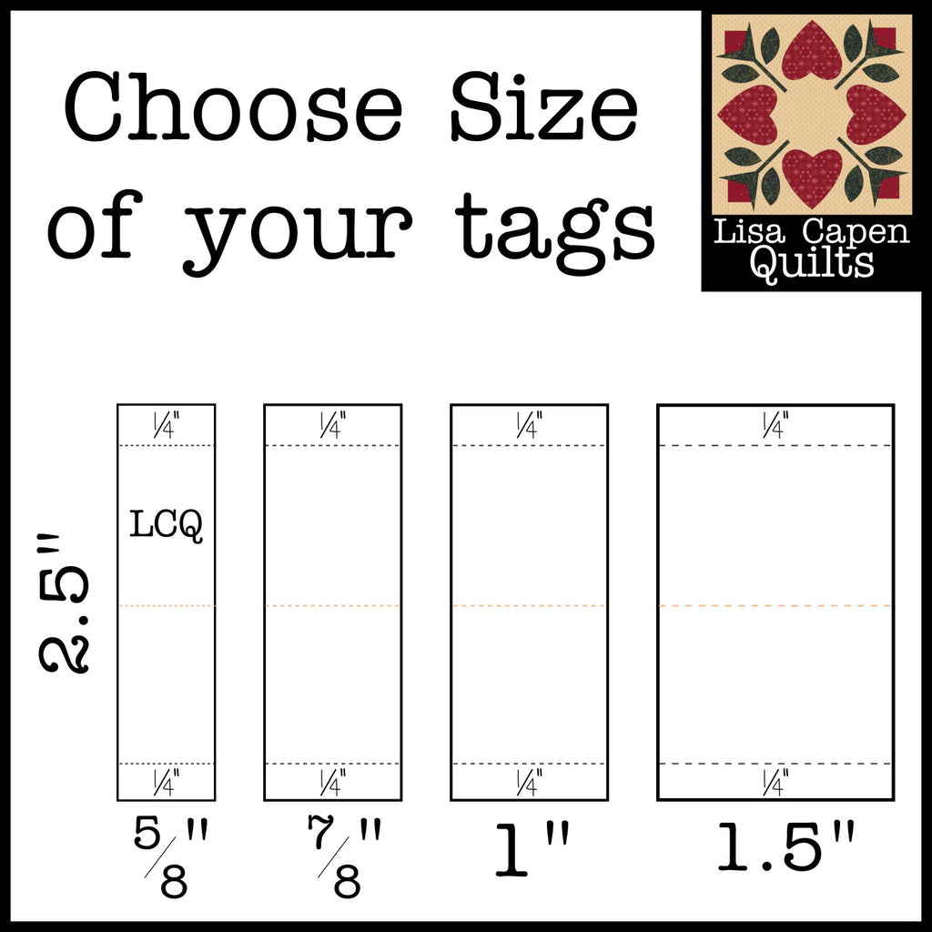 Custom Printed Sew-In Tags/Labels