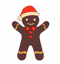 Gingerbread Man Applique PDF