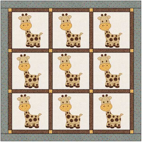 Baby Giraffe Applique