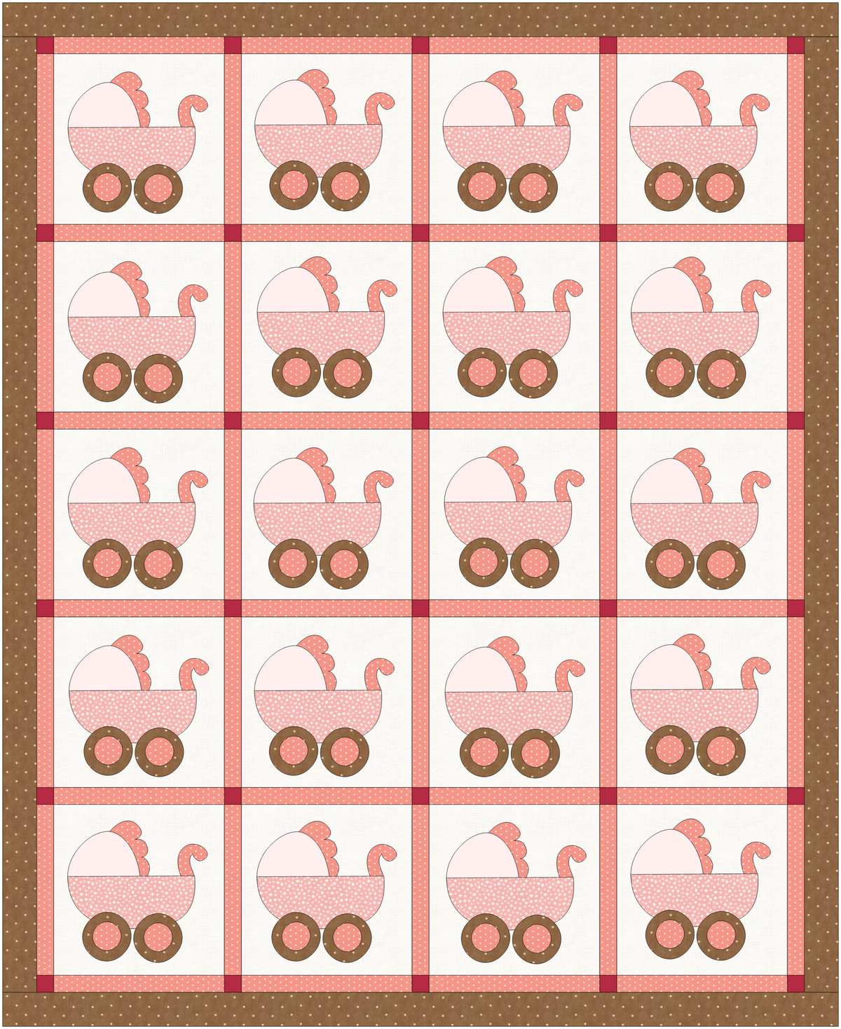 Baby Carriage Applique PDF