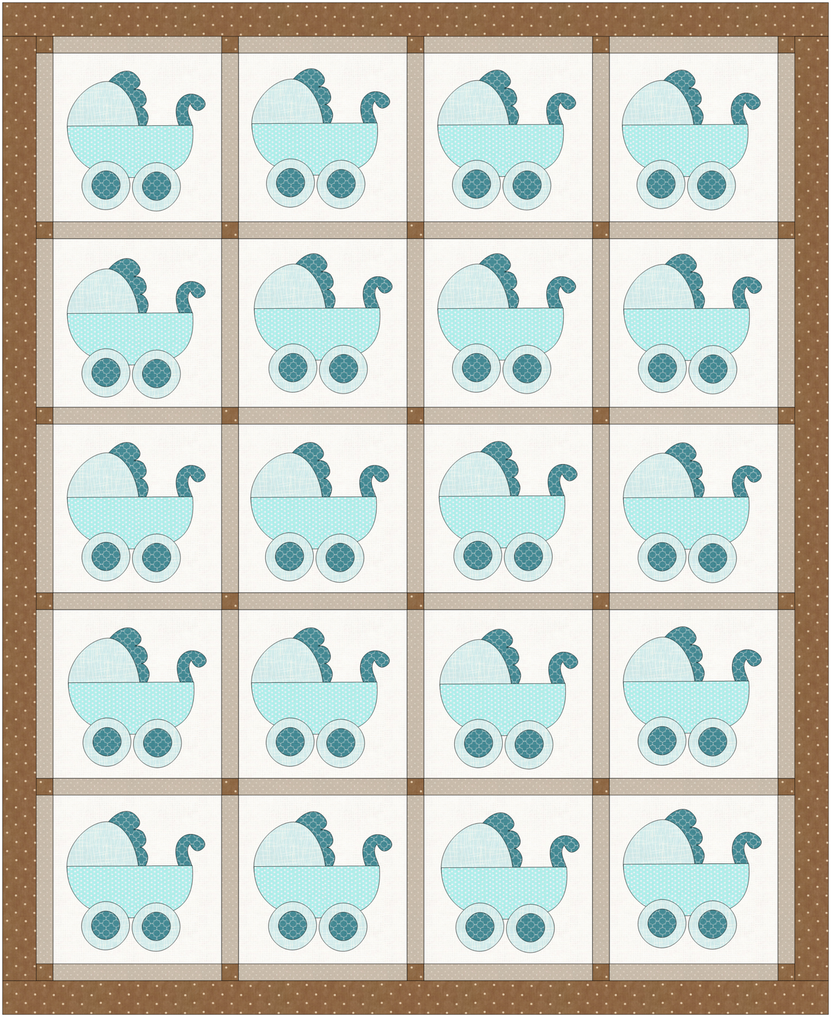 Baby Carriage Applique PDF