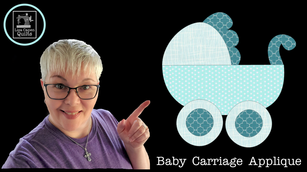 Baby Carriage Applique PDF